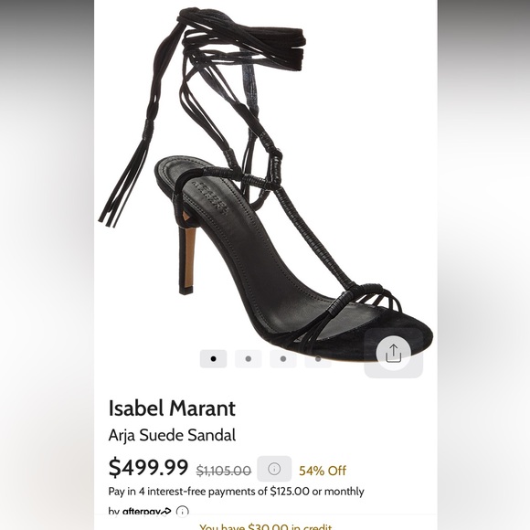 Isabel Marant black suede heels - Picture 1 of 8